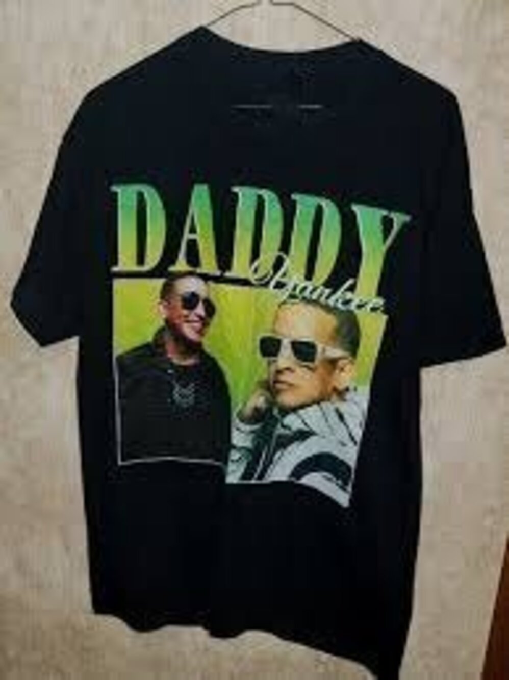 T-shirt Daddy Yankee Noir Homme Taille Grande Neuf T-shirt